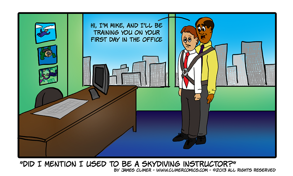 First Day Training – Climer Comics